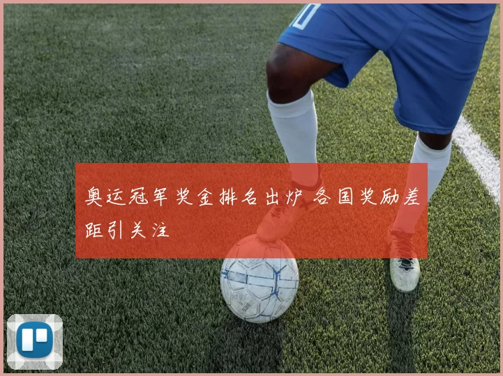 奥运冠军奖金排名出炉 各国奖励差距引关注