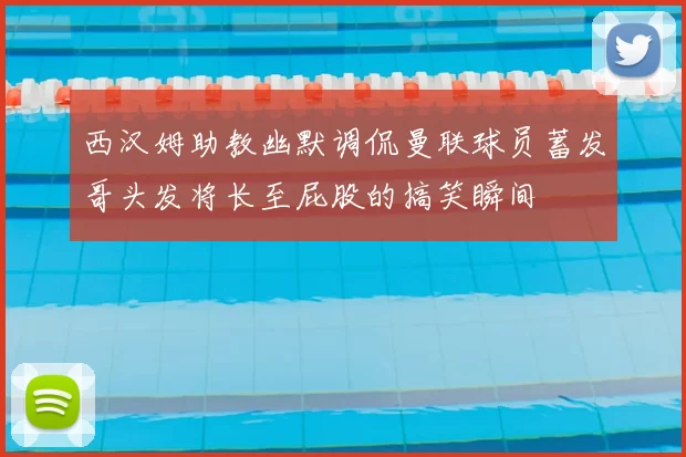 西汉姆助教幽默调侃曼联球员蓄发哥头发将长至屁股的搞笑瞬间